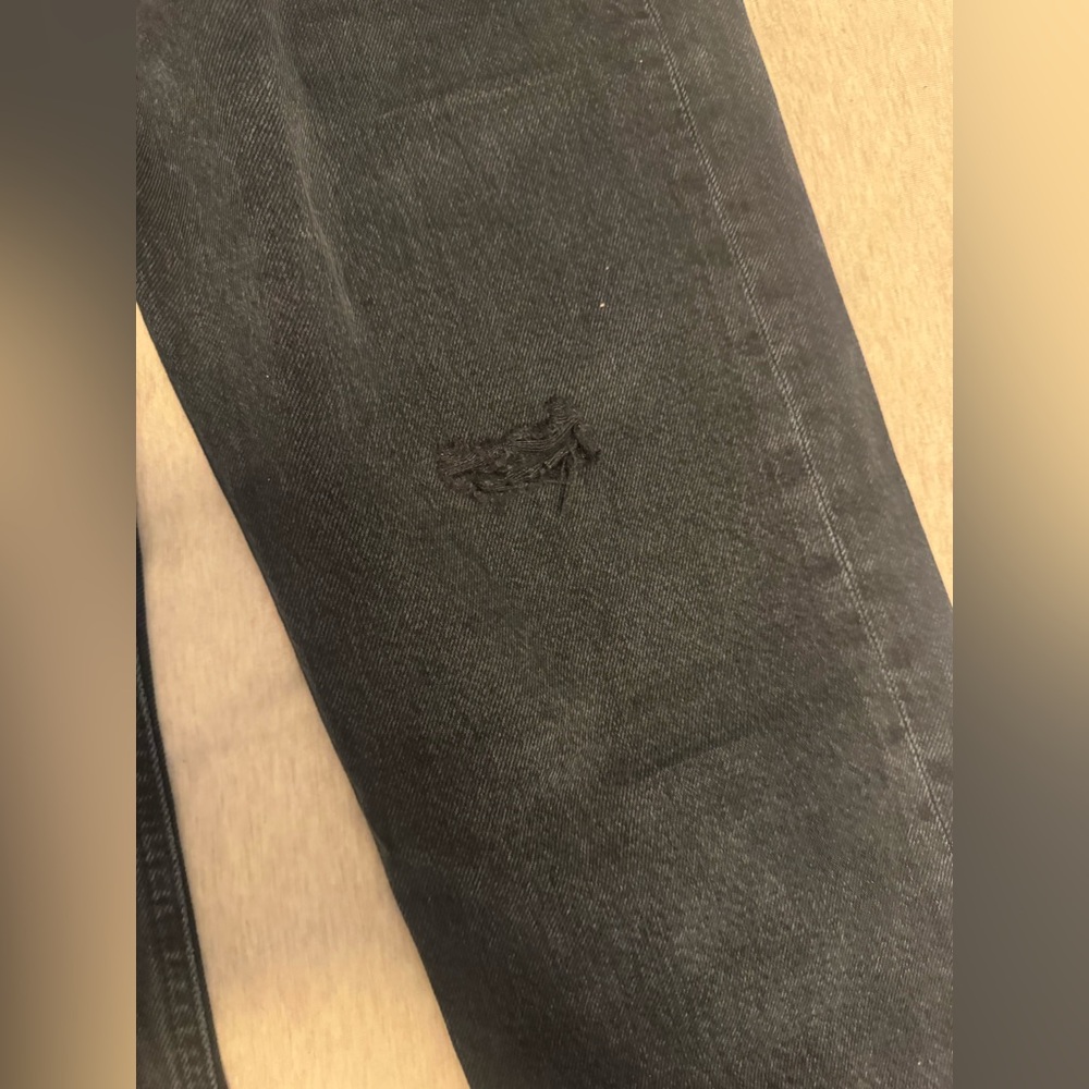 NWOT AGOLDE Riley High Rise Straight Crop in Contraband - Picture 6 of 11
